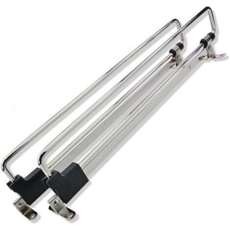2 X Porte Cintre Coulissant - Porte Manteaux Télescopique - Vêtements Extractible 250mm - Tringle Coulissante Penderie pour Armoire ou Dressing - Tige de Placard Extensible (1/4)