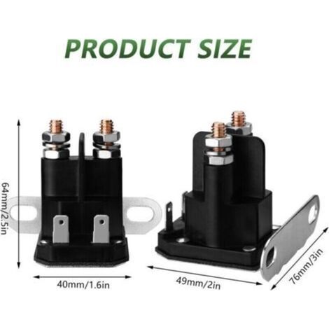 Anlasserrelais für John Deere AM138068, Cub Cadet 725-04439, MTD Troy-Bilt Trombetta 862-1211-211-16 Aufsitzrasenmäher (1/5)