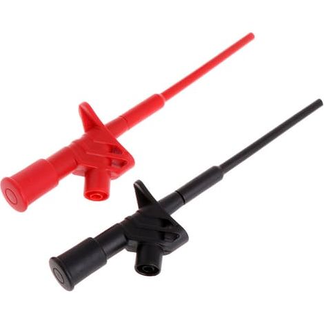 Ecleanfy - Pince de test à crochet 1000 V, sondes de test rapides isolées haute tension avec douille de 4 mm