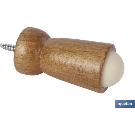 Tope De Madera Para Puerta 60 mm