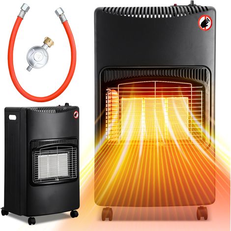 Wolketon Mobile Gasheizung 4,2 kW faltbar, Infrarot Gasofen für LPG, Piezozündung, 5 Rollen, Deutschland (1/5)