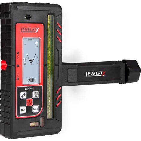 Levelfix DLD100GR Récepteur numérique mm pour lasers rotatifs Vert/Rouge - NETIM - 554195 (1/2)
