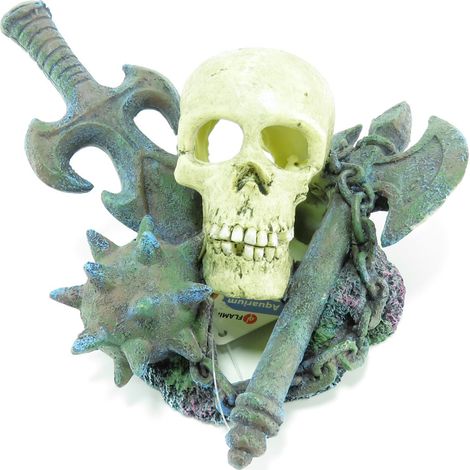 crane armes épée, 19 x 15 x 11 cm. Décoration aquarium. - Flamingo (1/5)