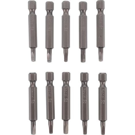 10pièces Kit Embouts Tournevis Carrés Magnétiques Acier Accessoires Professionnels pour Visseuse Fixation Précise et Usage Industriel et Domestique Plusieurs styles (1/5)