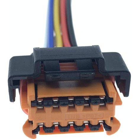 98788-1201 Mâle/Femelle, 98789-1201 Compatible avec les phares Peugeot, prise 10 broches DJ7103-1.5-11/21 -- Prise simple