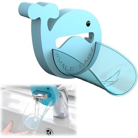 1 Pièces Extension Robinet Enfant Robinet Extender Pour Enfants Rallonge De Robinet Pour Enfant Faucet Extender Pour Buse Deau Extender Cuisine Salle De Bain Robinet Accessoires (Baleine Bleu (1/5)