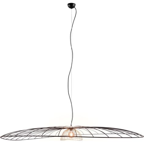 Suspension, Suspension en métal Ø200 cm Lauris Noir en Metal, BOITE A DESIGN (1/4)