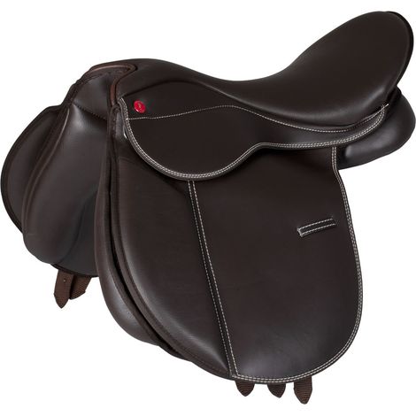18" Marrone PRO-LIGHT Sella completo MILANO in PU LEATHER cavallo (1/4)