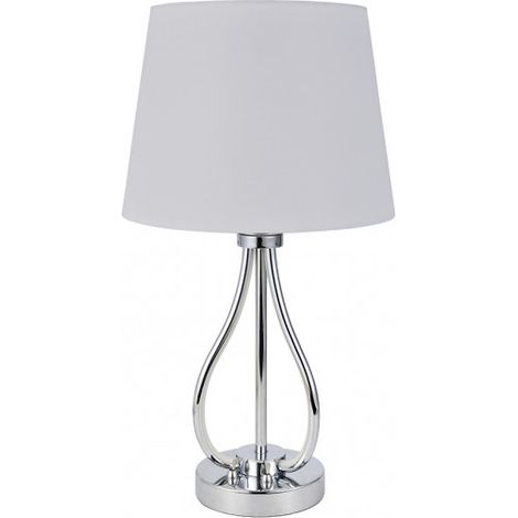 FABRILAMP 153472020  Sobremesa Dubrovnik 9w 4000k+ 1xe27 Cromo 675 Lm Doble Encendido 46x26x26 Cm (1/2)