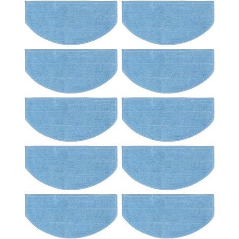 Lot do 10 Ensemble de remplacement en microfibre ultra-fine – Compatible avec Tikom G8000 / G8000 Pro, Honiture G20 / G20 Pro et Laresar Evol 3 – Pour aspirateur robot, propreté optimale (1/4)