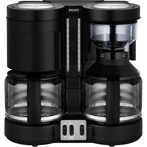 Krups Duothek Plus KM 8508 Cafetière noire 2 x 10 tasses (1/3)