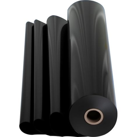 Revêtement d'étang en PEHD 0,5 mm géomembrane imperméable noire - feuille étanche robuste pour ferme piscicole, agriculture et industrie 1,2 x 2,1 m (1/5)