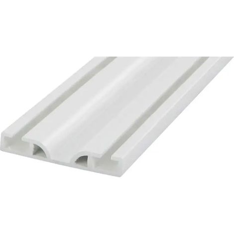 RAIL BAS 65 PVC GRIS 2.60ML(AES) PANNEAU 16MM - RB65PVCGR 2.60 - SEED (1/2)
