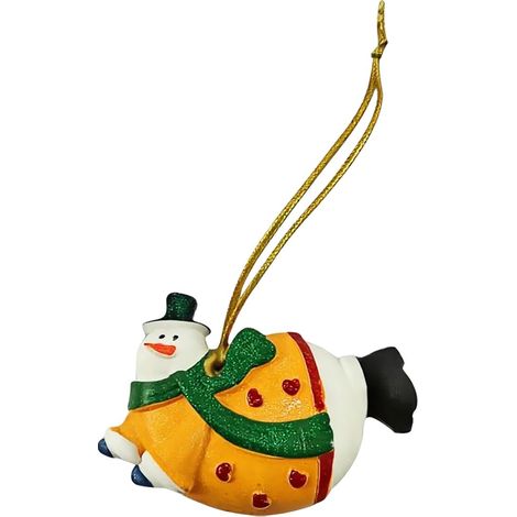 Guettes De Noël - Guirlande En Résine Forme De Bonhomme De Neige - Décoration Pour Arbre De Noël Et Intérieur - Lot De 6 (1/5)
