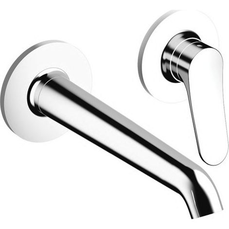 Façade Mitigeur Lavabo Botte 2 trous bec 225 mm Chromé - CRISTINA ONDYNA BT25951