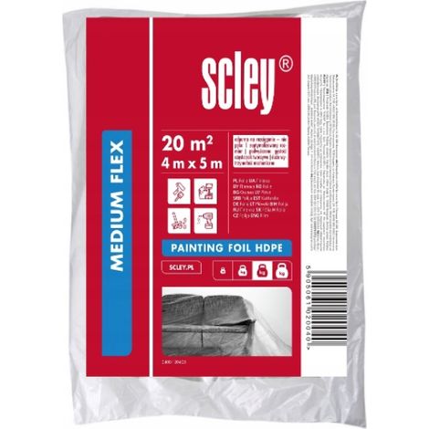 Starke Schutzlackierfolie aus HDPE, extra flexibel, 4 m x 5 m