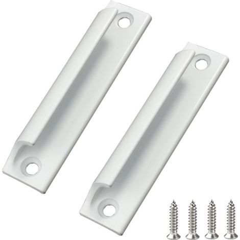Poignée de Porte Coulissante 2 Pièces Poignée en Alliage d'Aluminium Poignée de Porte de Balcon Poignee de Meuble Cuisine Balcon Porte Fenêtre Tire Bouton Aluminium Poignée Meuble avec Vis (1/5)