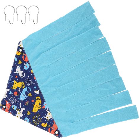 Cachette en toile et flanelle pour hamsters, furets, chinchillas et chats bleus (1/5)