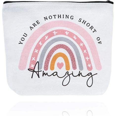 Trousse de maquillage, trousse de toilette, cadeaux d'anniversaire, cadeaux de départ à la retraite, idées cadeaux pour les 18 ans de votre meilleure amie (1/5)