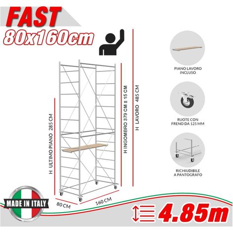 Trabattello FAST Altezza lavoro 4,85 metri