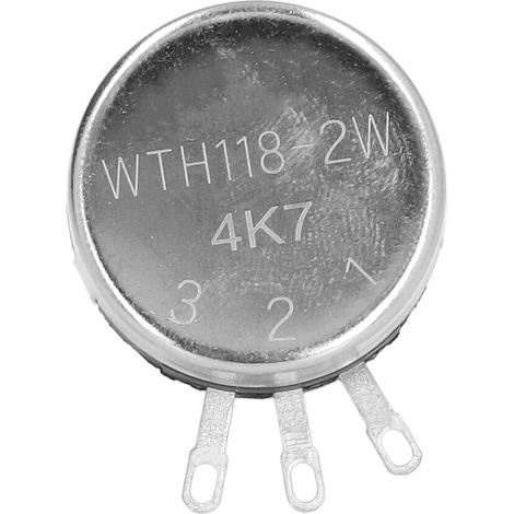 Jeu de 20 potentiomètres, élément conique rotatif à film de carbone à un tour WTH118-2W4K7 (1/5)