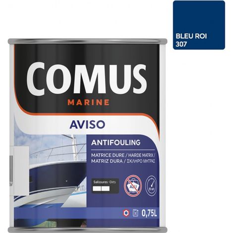 AVISO NB BLEU ROI 0,75 L - Peinture antifouling à matrice dure pour bateaux rapides - COMUS MARINE (1/2)