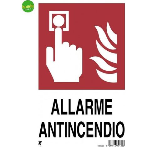 Cartello 3M allarme rosso/bianco 20 x 30 cm