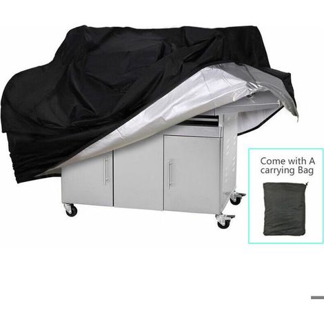 Grillabdeckung aus 210D Oxford-Polyester mit silberbeschichteter Innenauskleidung, Maße 150x100x125 cm, Gewicht 0,54 kg.