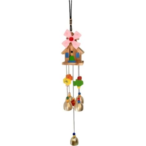 Carillons éoliens roses à suspendre en métal Accessoires de maison Carillons éoliens pour chalets Convient pour les jardins et les intérieurs. (1/5)