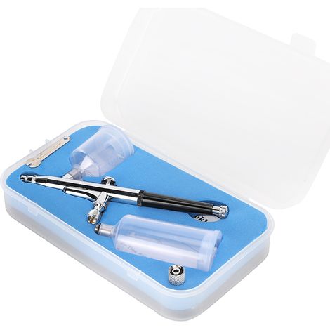 Kit de Aérographe Double Pot T131 pour Peinture Corporelle, Vernis à Ongles et Maquillage, Pistolet Pneumatique (1/5)