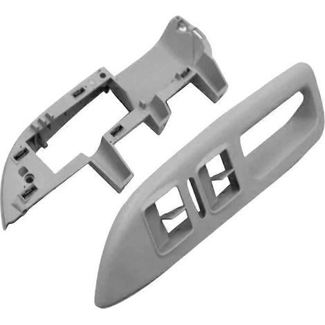 Cache-interrupteur de lève-vitre pour Skoda Octavia (2004-2013, conduite à gauche) - Accessoires gris - Références : 1Z1867171D et 1Z1867175 (1/5)