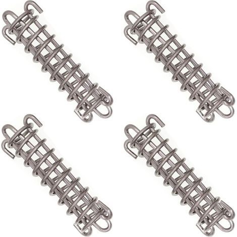 Befestigungsmaterial für Sonnensegel, robustes Seil, Federtrampolin, 4-teilig, Metallzubehör, Federn für Camping, Wandern, Reisen, Picknick, Strandzelt, Markise (1/4)