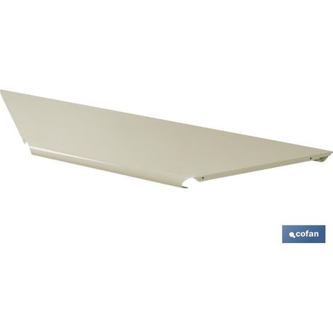 COFAN bandeja rinconera blanca int 400mm , Bandeja rinconera para expositor rincón. Dos medidas disponibles: 400 (en color gris y blanco) y 300 mm (en color blanco).