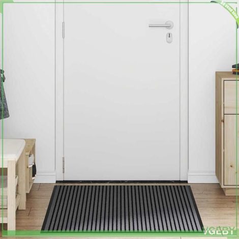 Tapis d'entrée - FAFEISY - Moderne - Noir - Polypropylène - Antidérapant 80 x 120 cm (1/5)