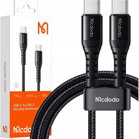 Cavo USB-C corto Mcdodo per ricarica rapida per Samsung e Apple USB TIPO C 60W (1/5)