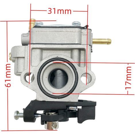 Carburateur compatible avec Mitsubishi TL26, TL 26, TU26 (sans cuvette, sans support) 909-204 (1/4)