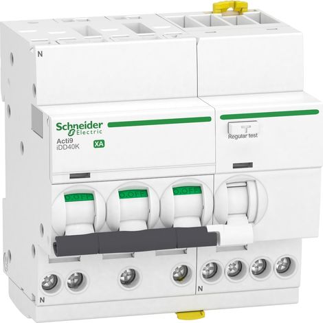 ACTI9 iDD40K XA - disjoncteur différentiel auto - 3P+N C 20A 4,5kA 300mA type AC