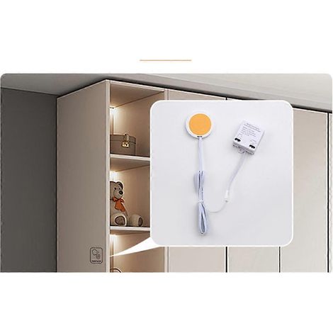 Interrupteur tactile LED 85 V-265 V CA, pour installation encastrée dans un meuble, compatible avec les capteurs tactiles en bois jusqu'à 40 mm d'épaisseur. (1/5)