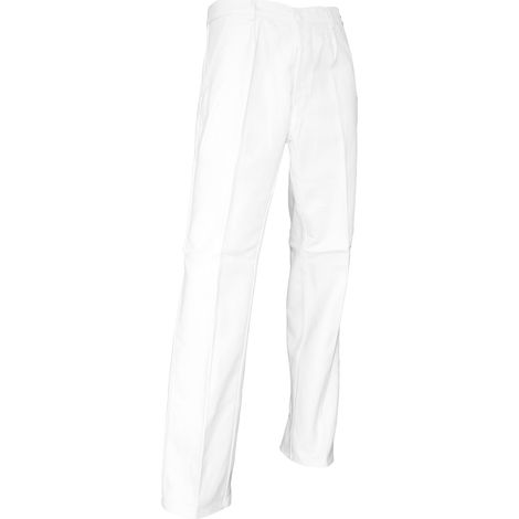 Pantalon de peintre en coton sergé blanc T42 - LMA LEBEURRE - 100144 T42 (1/3)