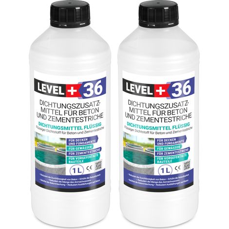 LEVEL+ Dichtsungsmittel Flüssig für Beton und Zementestriche L+36 - 2L