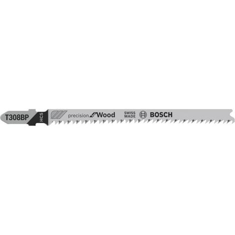 Bosch Accessories 2608667399 Lama per seghetto alternativo T 308 BP - Precision for Wood 3 pz. (1/2)