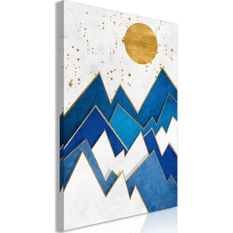Tableau Snowy Peaks Vertical - 80 x 120 cm (1/4)