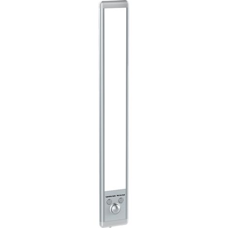 Intelligente LED-Lampe mit Bewegungssensor, Nachtlicht (silber, 24 cm, drei Farben)