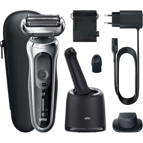 Braun Rasoir 71-S7200cc Autonomie (max.) 50 min Utilisation sur peau sèche ou humide Argent/Noir