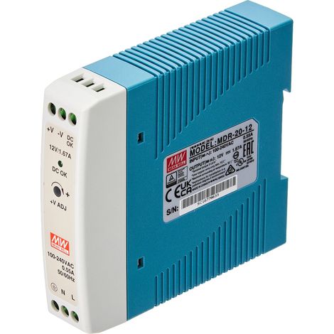 Alimentatore per guida DIN 20W 12V 1,67A (1/4)