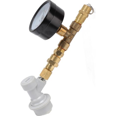 Soupape de décharge de pression réglable pour fût de bière, manomètre pour fût de cola, régulateur de pression pour fût de bière 0-15 PSI (1/5)
