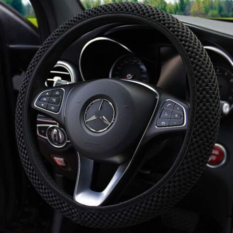 Universal Car Steering Wheel Cover, Comfortable Breathable Elastic Car Steering Wheel Cover, Car Steering Wheel Protector for 37-39 cm Steering Wheels, Car Interior Accessories (1/5)