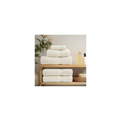 Gästeservietten, 2er-Set, cremefarben, 15 x 21 cm, 550 g/m² - Crezuo