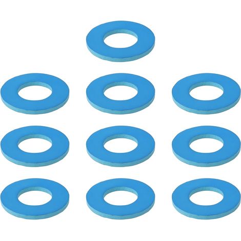 10 pcs Joints de Vidange d'huile 12 X 24 X 2 Mm Résistants à l'huile Haute Température pour Bouchon de Carter Moteur 005567H (1/5)