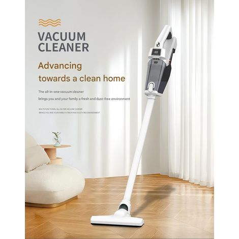 Aspirateur balai sans fil, puissant aspirateur balai 10 000 Pa, portatif, adapté aux poils d'animaux, aux parquets, aux meubles et à la voiture (1/5)